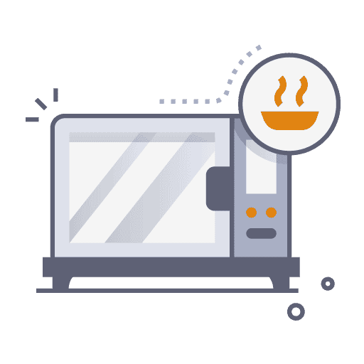 Ilustración de microondas