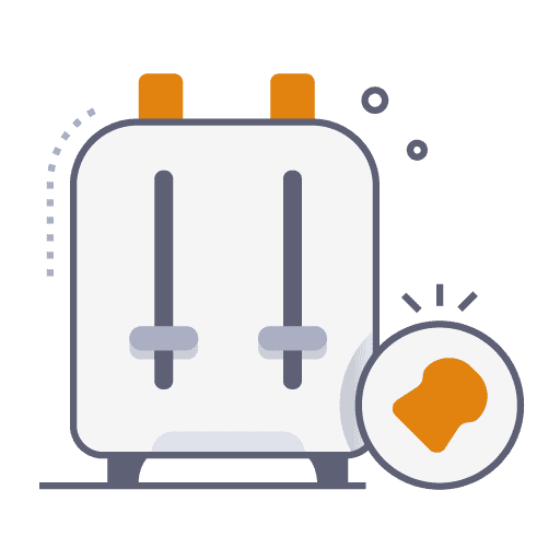 Ilustración de tostadora